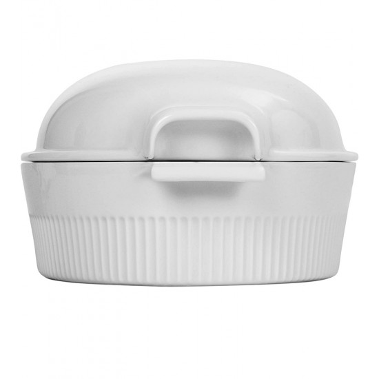 Travessa Roaster 3 Litros 35 cm de comprimento Com Tampa Porcelana Germer